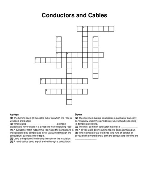 Kind Of Cable Crossword Clue Answers. Find the latest crossword clues from New York Times Crosswords, LA Times Crosswords and many more. ... Cable cable, familiarly By CrosswordSolver IO. Refine the search results by specifying the number of letters. If certain letters are known already, you can provide them in the form of a pattern: "CA ...